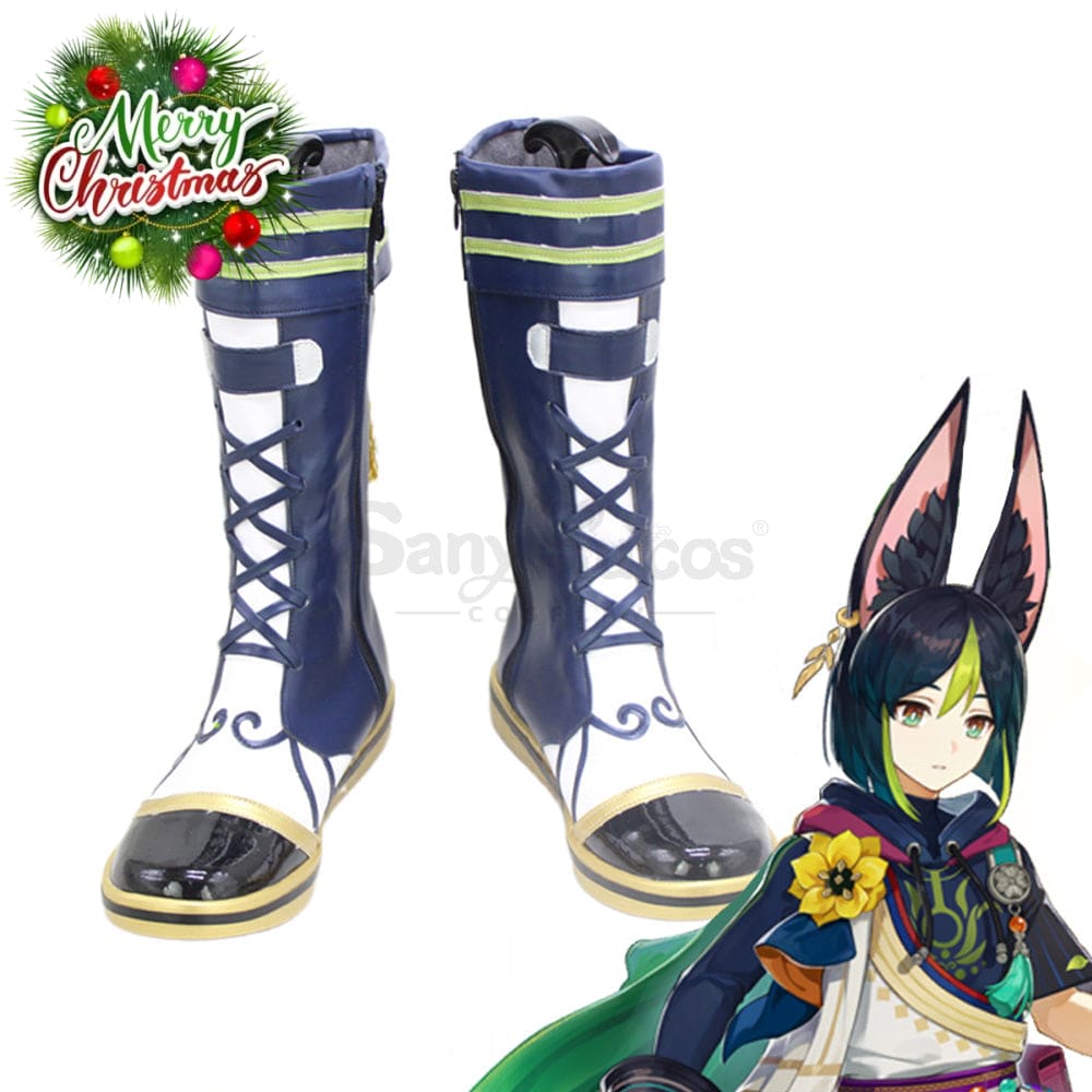 Game Genshin Impact Cosplay Tighnari Shoes Boots