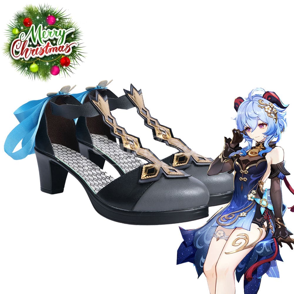 Game Genshin Impact Cosplay Twilight Blossom Ganyu Shoes Boots