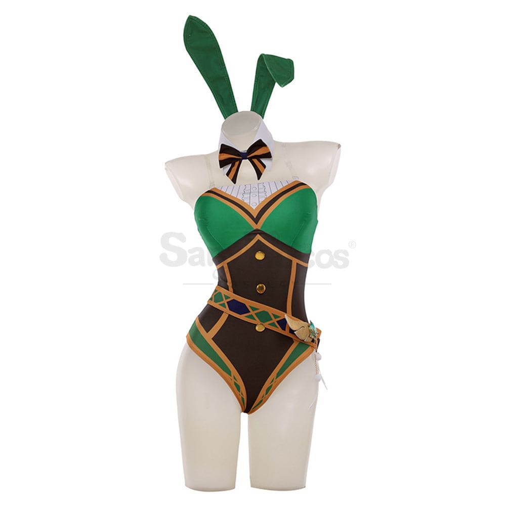 Game Genshin Impact Cosplay Venti Sexy Bunny Girl Costume Costumes