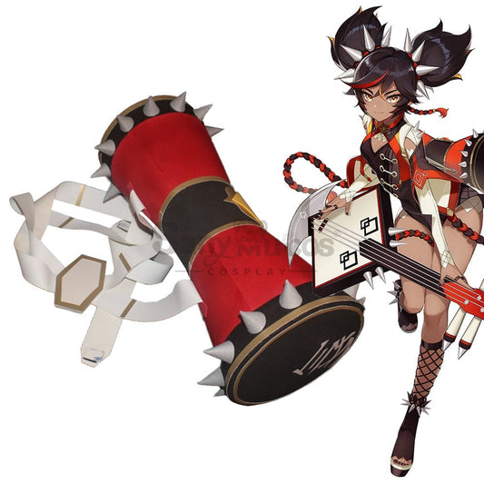 Game Genshin Impact Cosplay Xinyan Drum Accessory Prop 1000