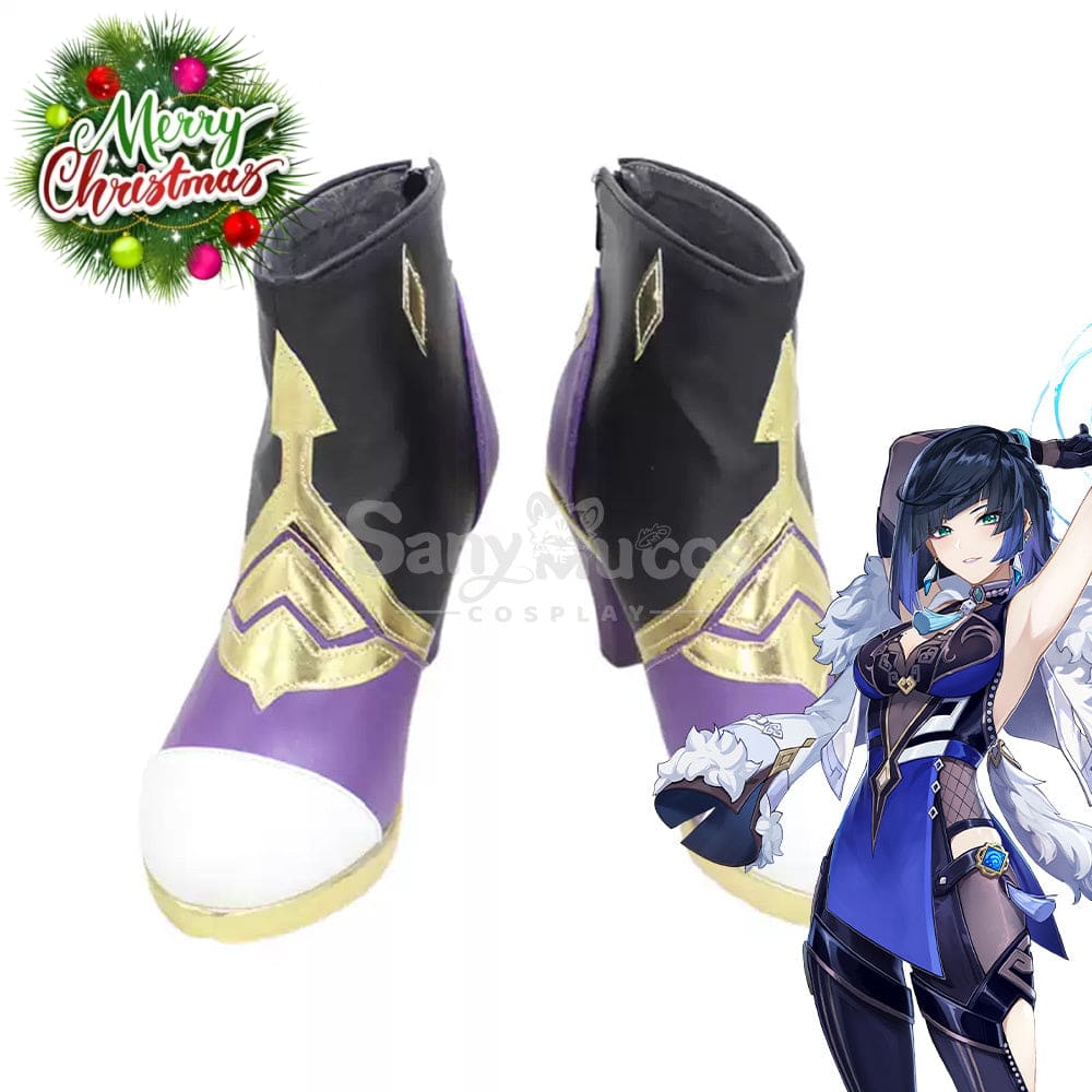 Game Genshin Impact Cosplay Yelan Shoes Boots