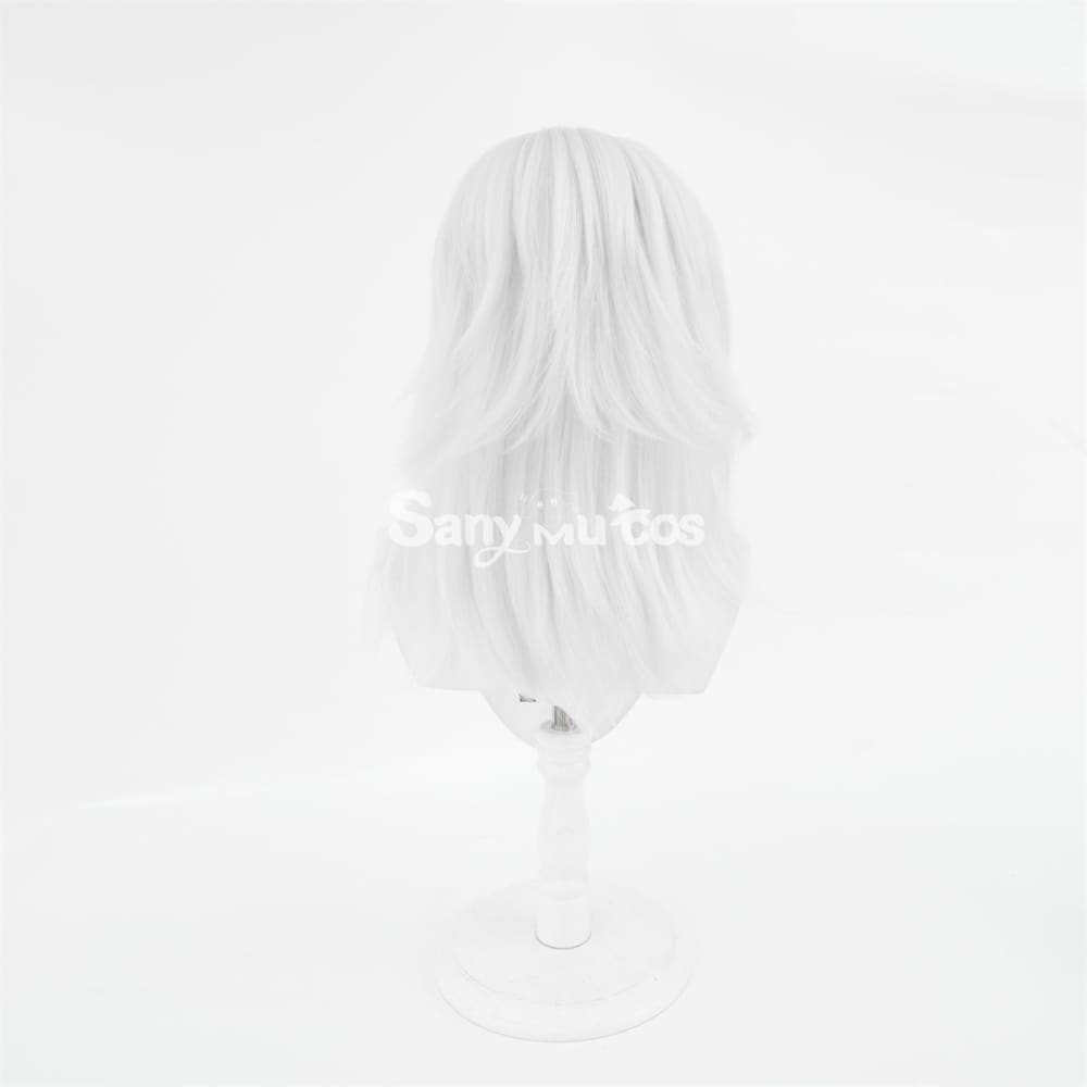 Game Genshin Impact Cyno Cosplay Wig Long Silver Wig