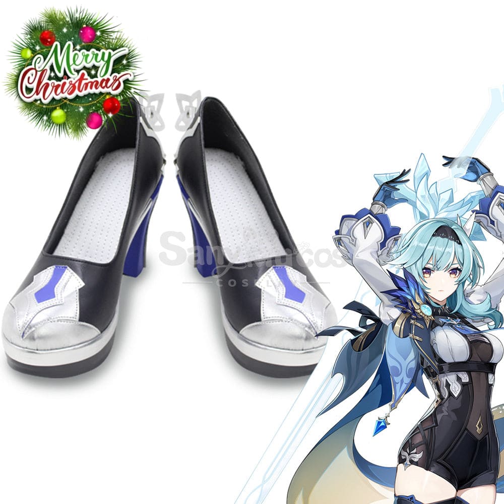 Game Genshin Impact Eula Cosplay Shoes Boots
