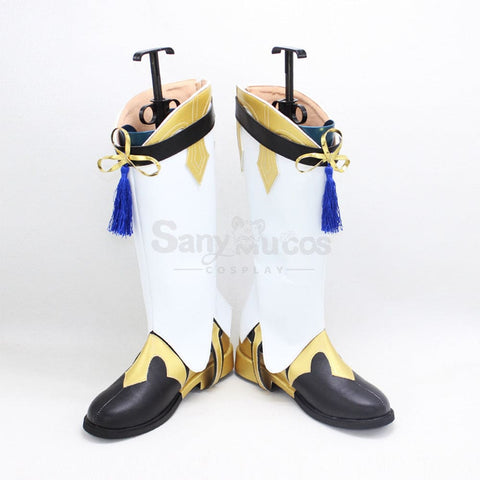 Game Genshin Impact Xingqiu Cosplay Shoes Boots