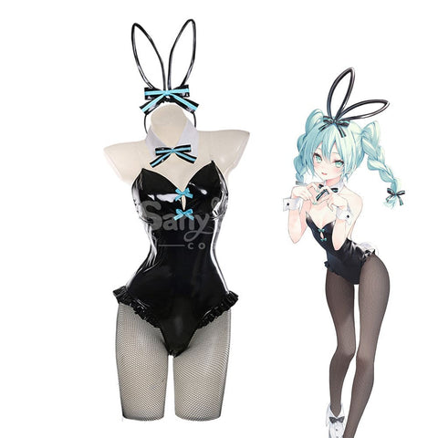 Game Hatsune Miku Cosplay Eula Sexy Black Bunny Girl Costume供应商已下架-无可替换货源 Costumes