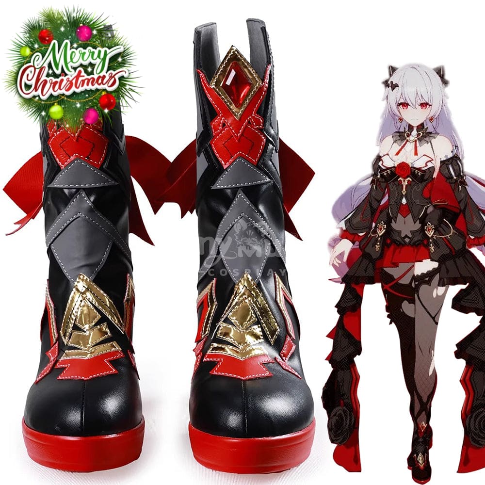 Game Honkai Impact 3rd Cosplay Lunar Vow: Crimson Love Cosplay Shoes Cosplay Shoes Boots