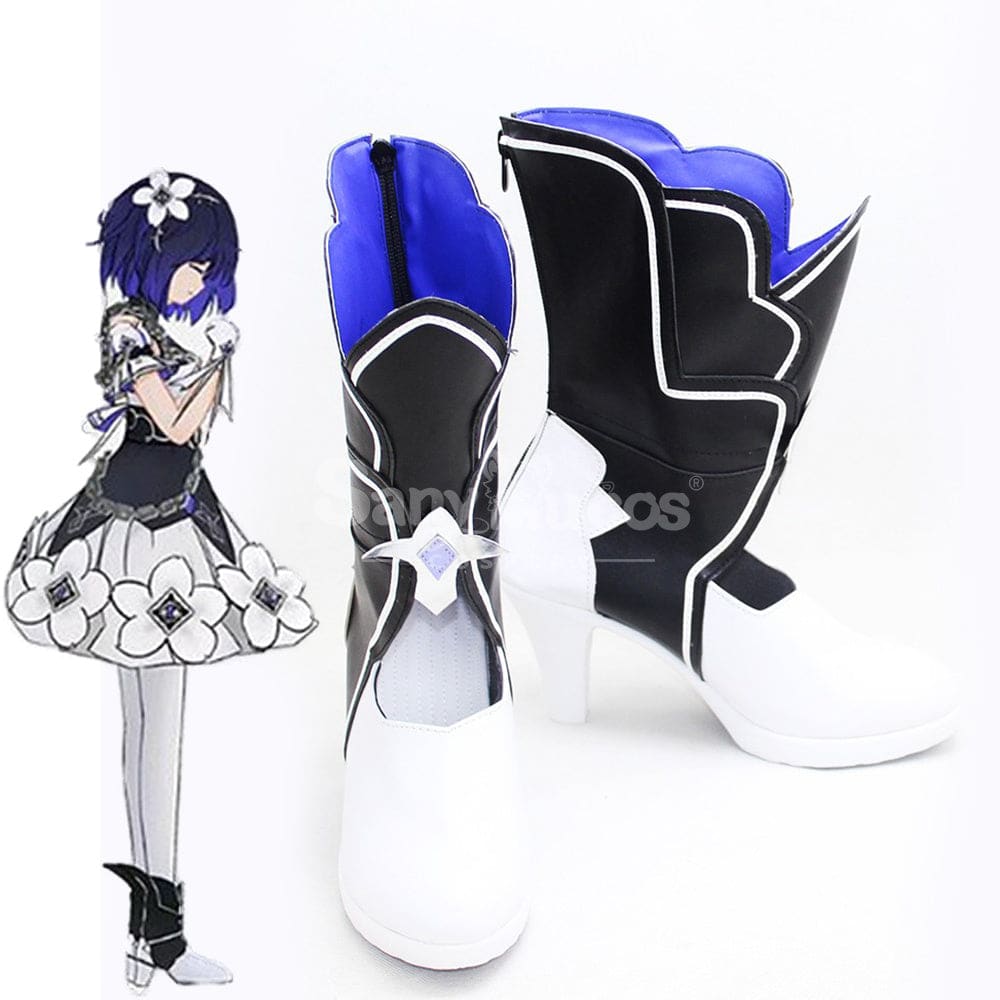 Game Honkai Impact 3rd Cosplay Stygian Nymph Seele White/Black Cosplay Shoes Cosplay Shoes Boots