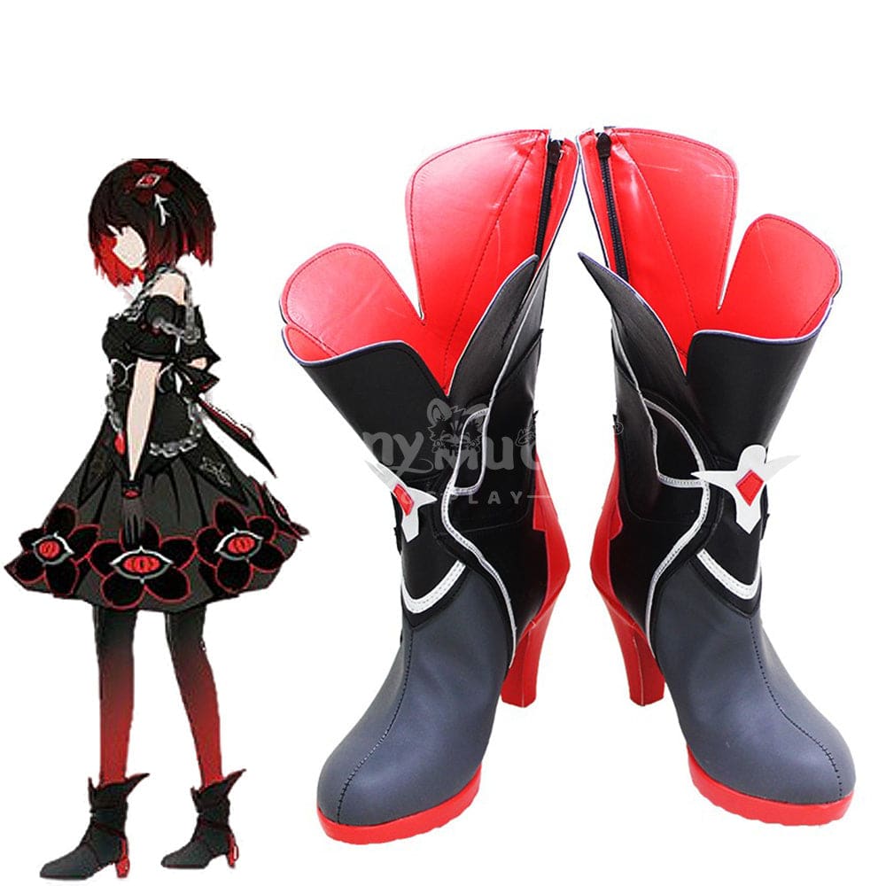 Game Honkai Impact 3rd Cosplay Stygian Nymph Seele White/Black Cosplay Shoes Cosplay Shoes Boots