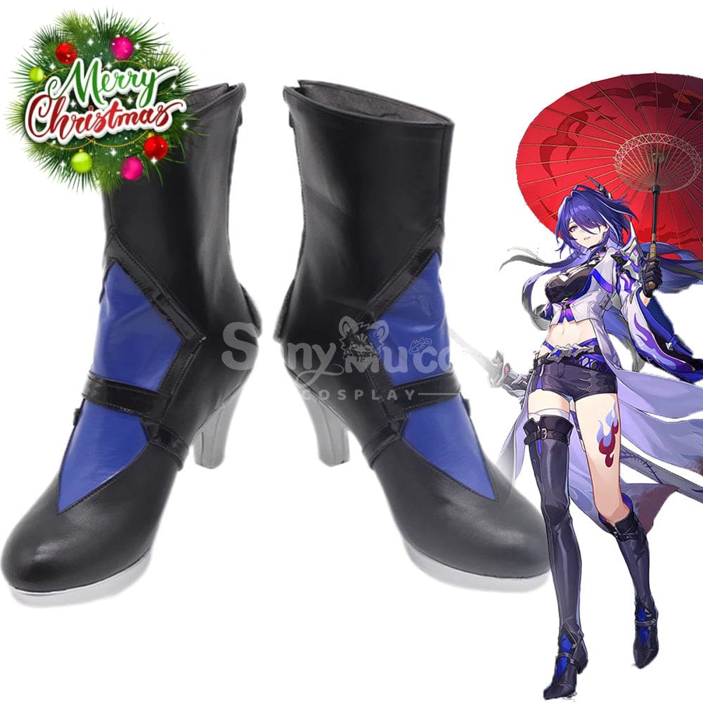 Game Honkai: Star Rail Cosplay Acheron Shoes Boots