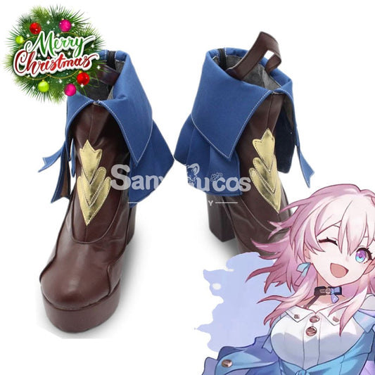 Game Honkai: Star Rail Cosplay Astral Express March 7Th Shoes Boots 1000