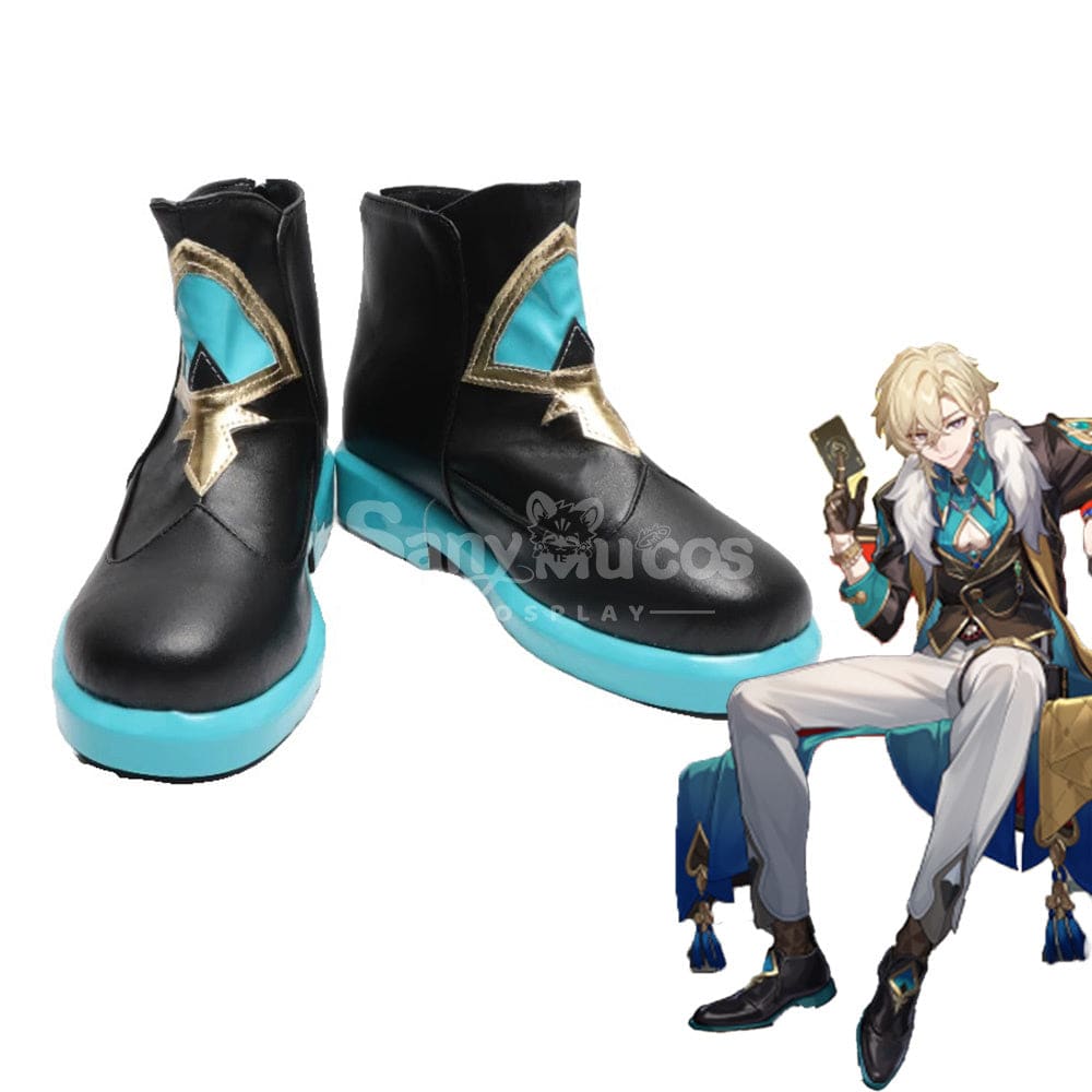 Game Honkai: Star Rail Cosplay Aventurine Shoes Boots