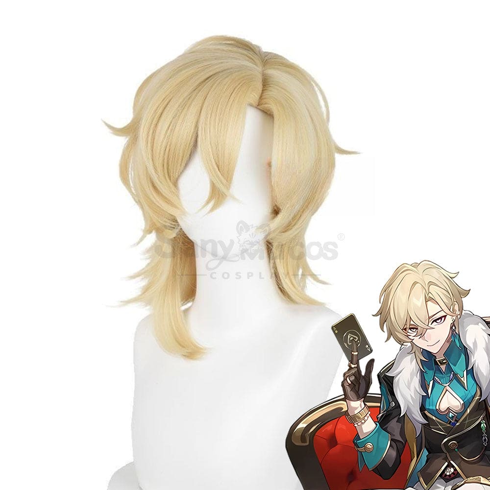 Game Honkai: Star Rail Cosplay Aventurine Wig Wigs