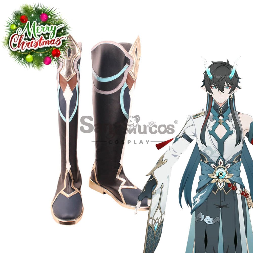 Game Honkai: Star Rail Cosplay Dan Heng Imbibitor Lunae Shoes Boots