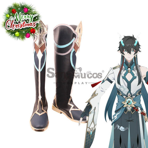 Game Honkai: Star Rail Cosplay Dan Heng Imbibitor Lunae Shoes Boots