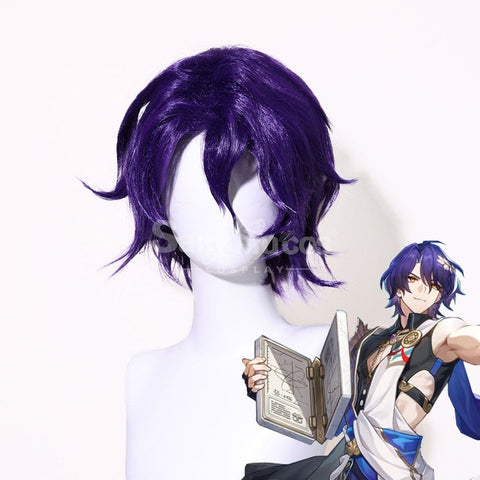 Game Honkai: Star Rail Cosplay Dr. Ratio Wig Wigs