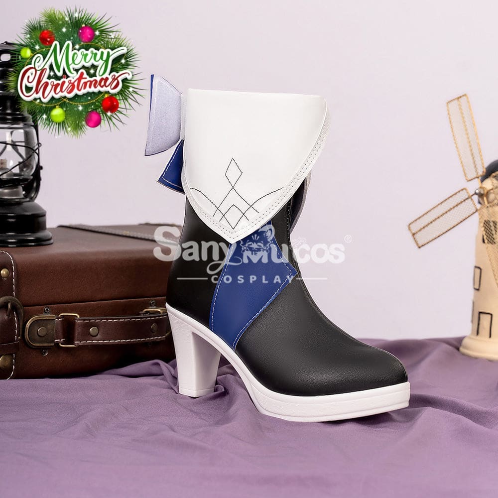 Game Honkai: Star Rail Cosplay Herta Blue Space Station Shoes Boots