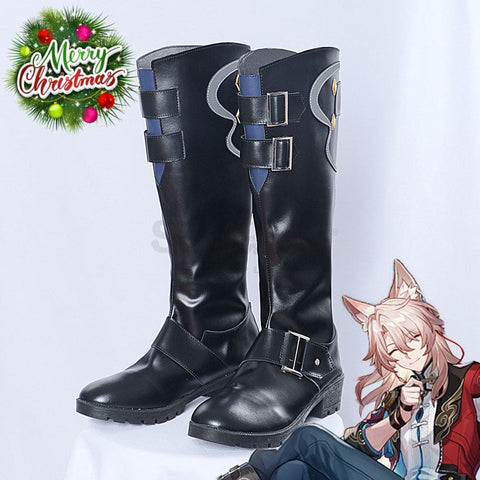Game Honkai: Star Rail Cosplay Jiaoqiu Shoes Boots