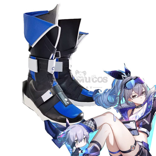 Game Honkai: Star Rail Cosplay Stellaron Hunters Silver Wolf Shoes Boots 1000