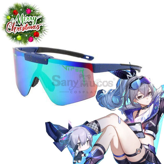 Game Honkai: Star Rail Cosplay Stellaron Hunters Silver Wolf Sunglasses Accessory Prop 1000