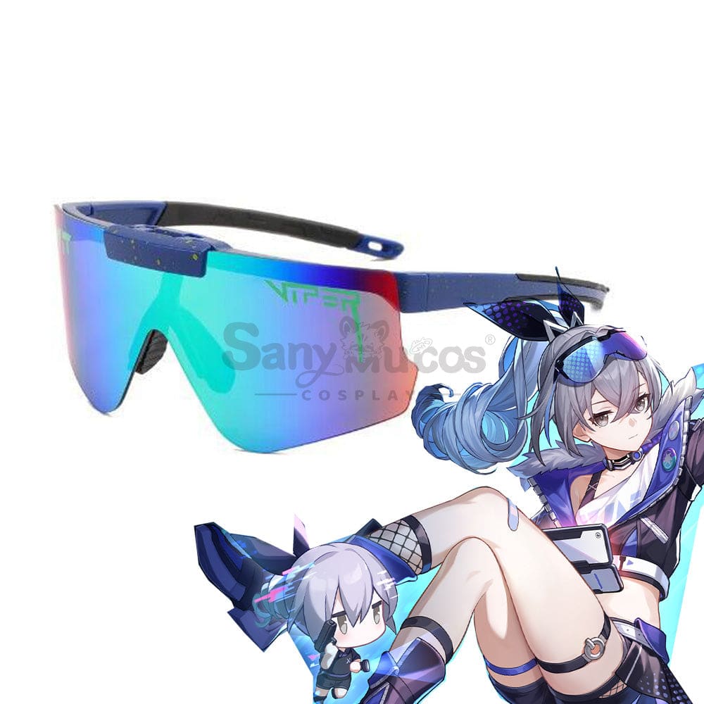 Game Honkai: Star Rail Cosplay Stellaron Hunters Silver Wolf Sunglasses Accessory Prop