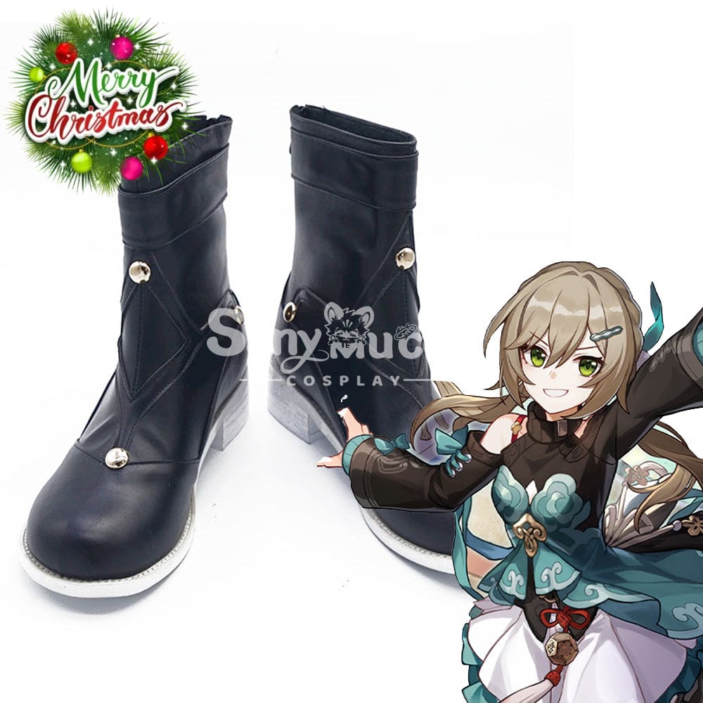Game Honkai: Star Rail Cosplay Xianzhou Alliance Qingque Shoes Boots