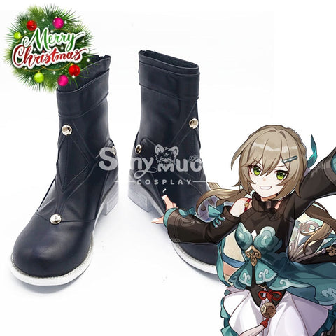 Game Honkai: Star Rail Cosplay Xianzhou Alliance Qingque Shoes Boots