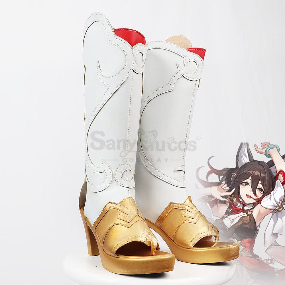 Game Honkai: Star Rail Cosplay Xianzhou Alliance Tingyun Shoes Boots