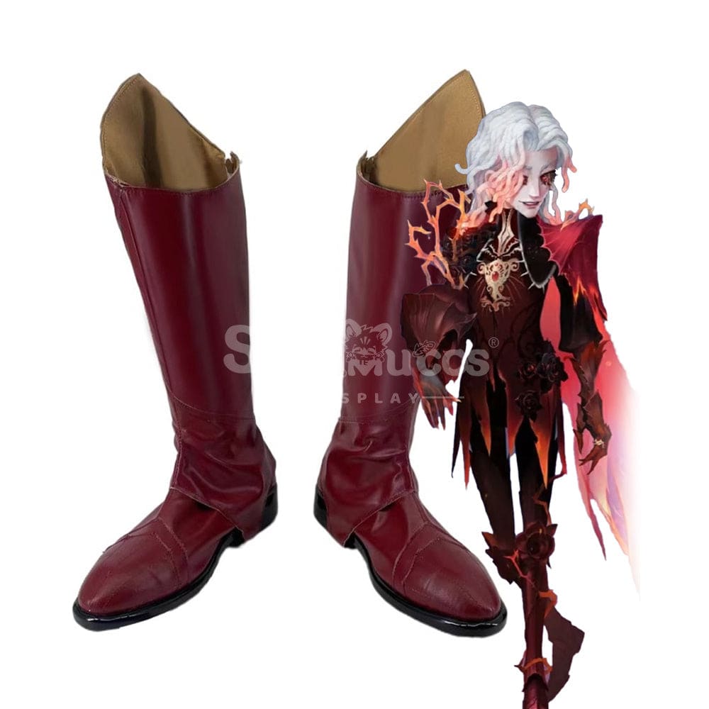 Game Identity V Cosplay Red Knight Richard Sterling Cosplay Shoes Cosplay Shoes Boots