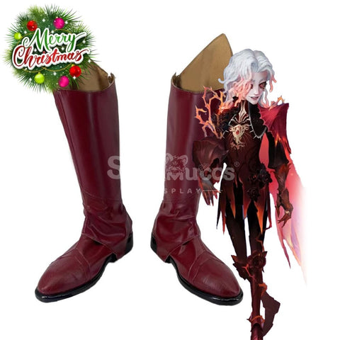Game Identity V Cosplay Red Knight Richard Sterling Cosplay Shoes Cosplay Shoes Boots