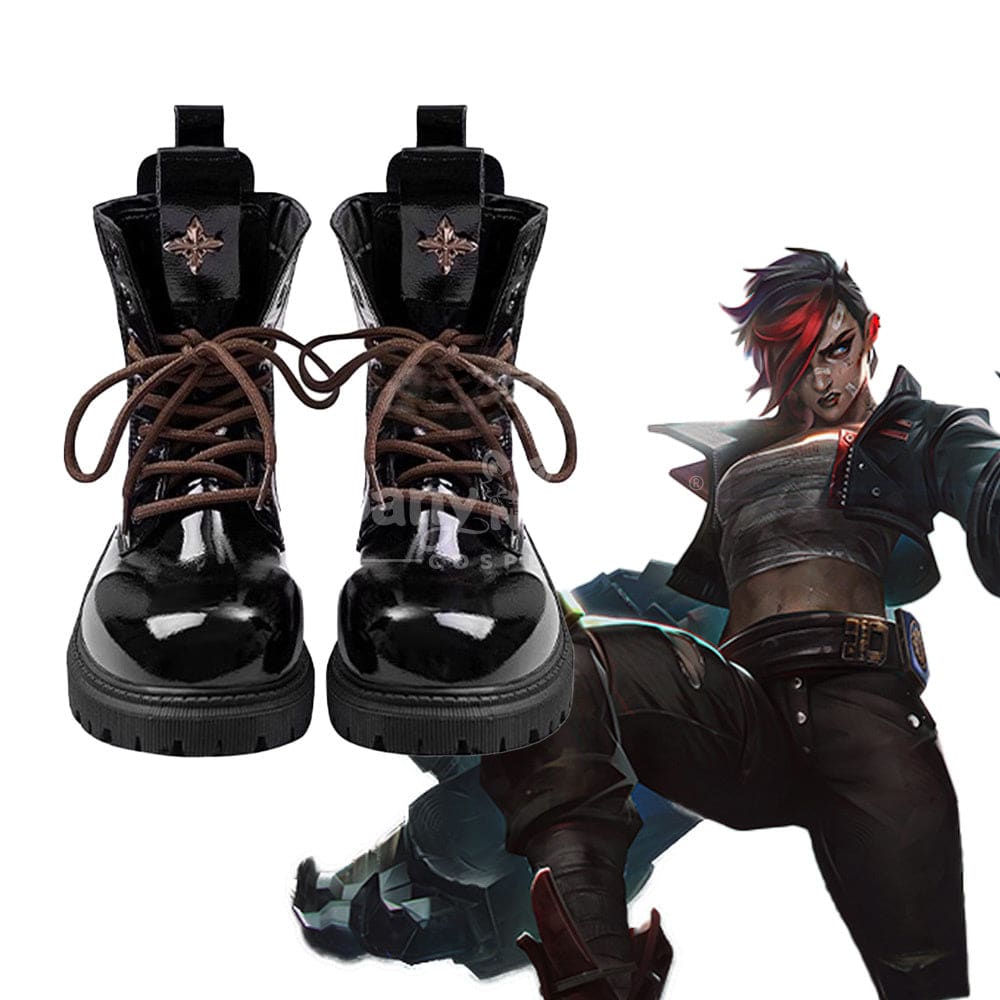 Game League Of Legends Arcane 2 Cosplay Vi Shoes Boots