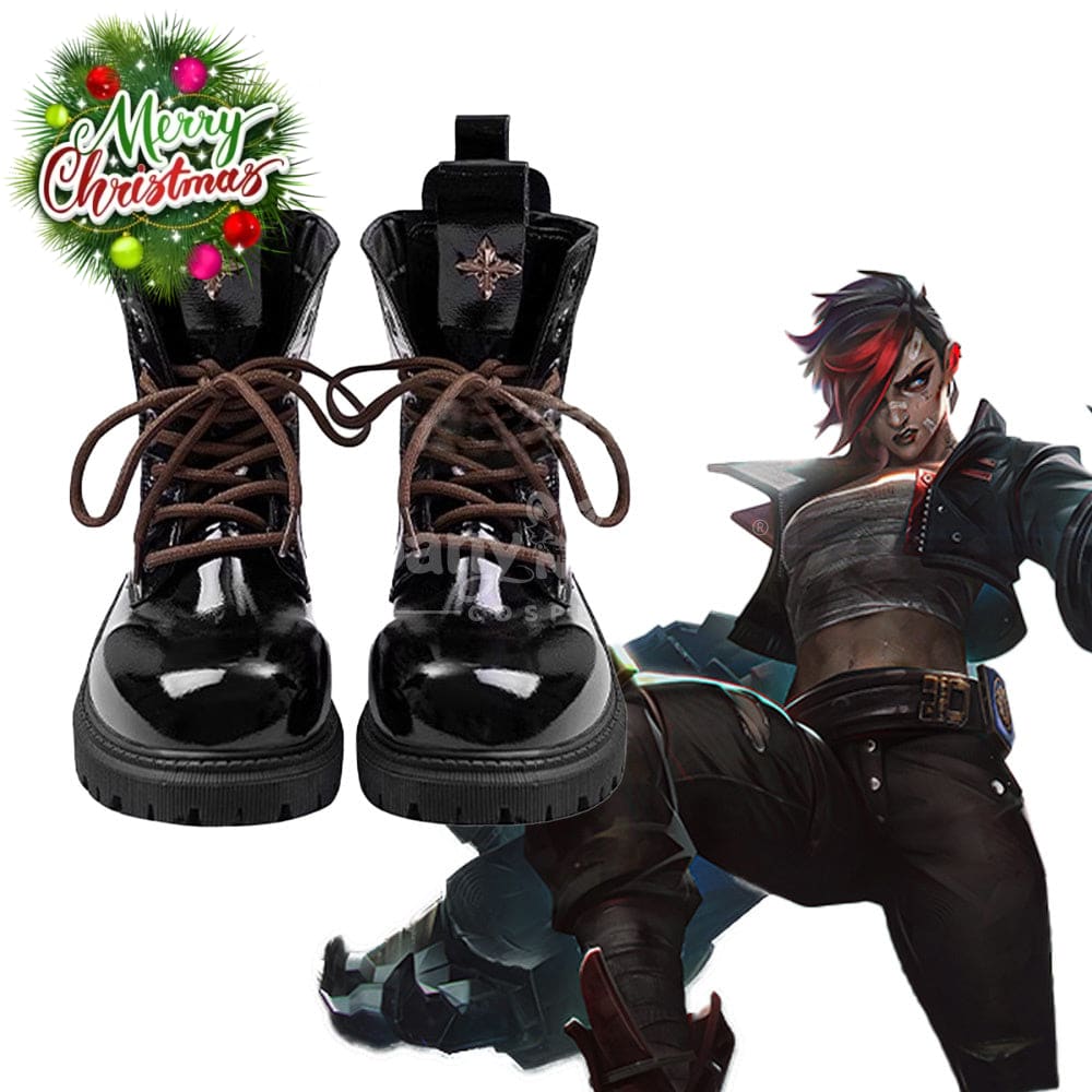 Game League Of Legends Arcane 2 Cosplay Vi Shoes Boots