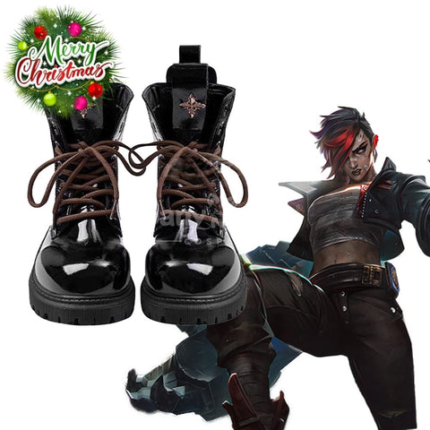 Game League Of Legends Arcane 2 Cosplay Vi Shoes Boots