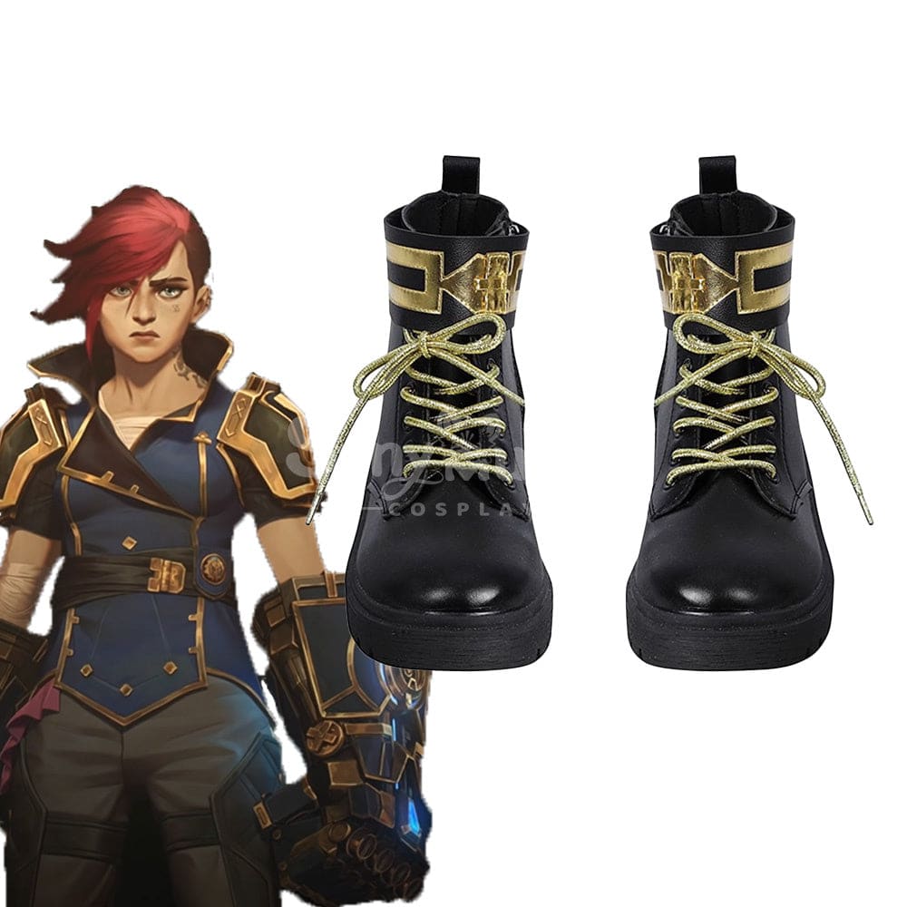 Game League Of Legends Arcane 2 Cosplay Vi Shoes Boots