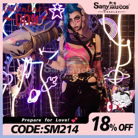 Game League Of Legends Arcane Cosplay Jinx Costume Costumes