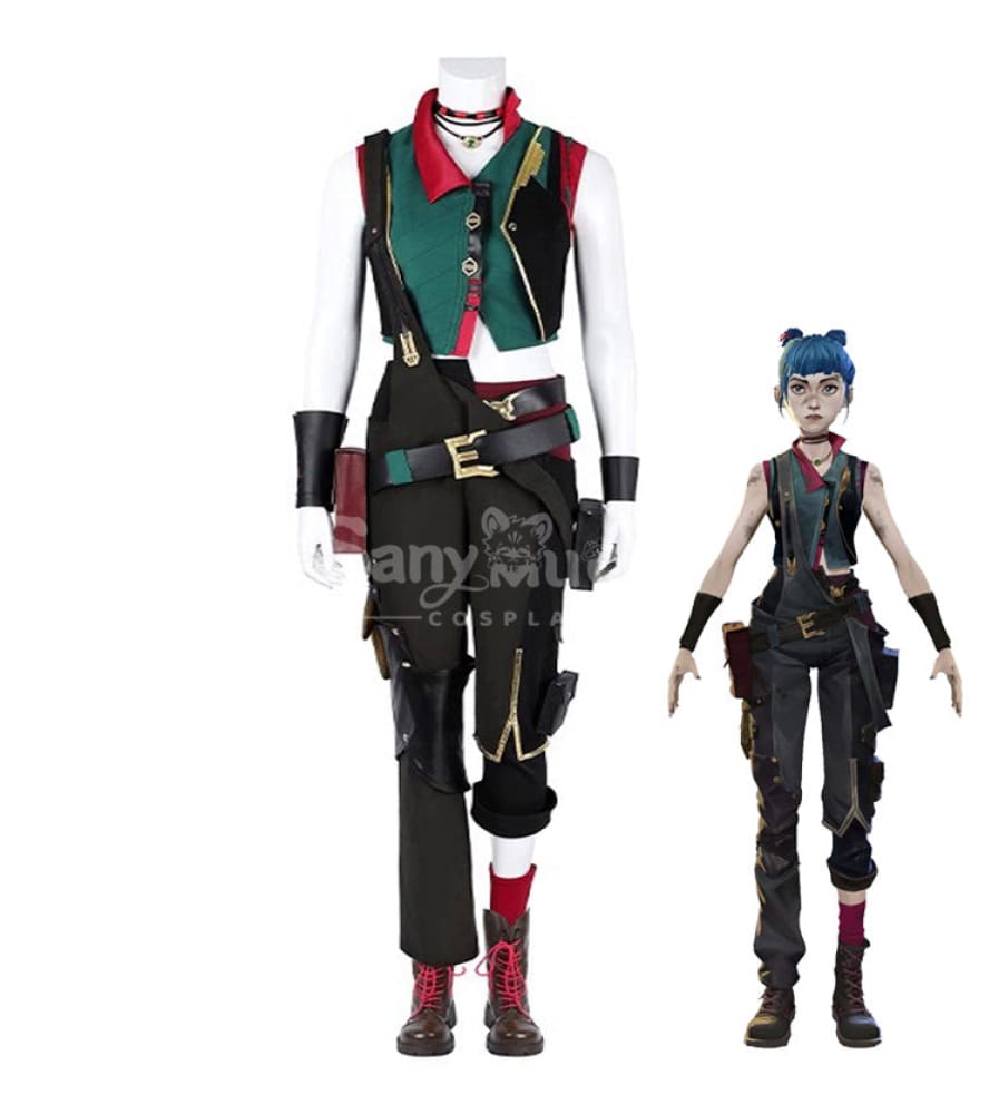 Game League Of Legends Arcane Cosplay Jinx Vest Costume Premium Edition Costumes