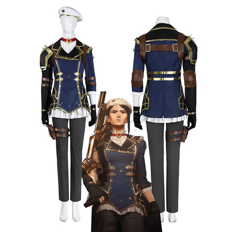 Game League Of Legends Cosplay Arcane Caitlyn Costume Costumes