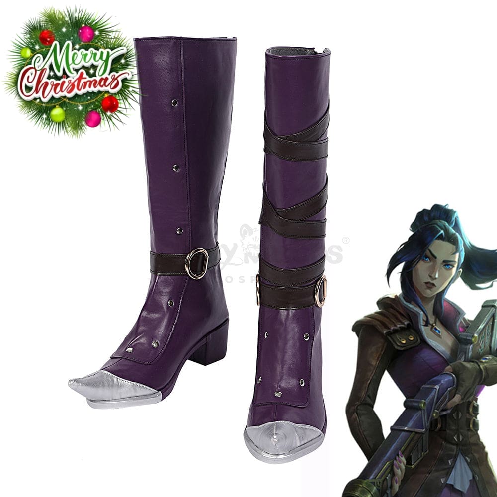 Game League Of Legends Cosplay Arcane Caitlyn Shoes Boots