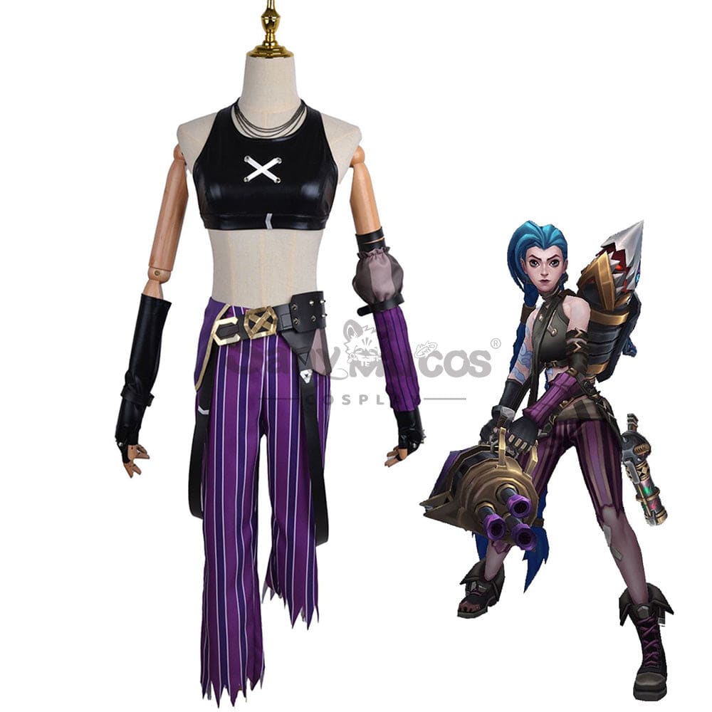 Game League Of Legends Cosplay Arcane Jinx Costume Costumes