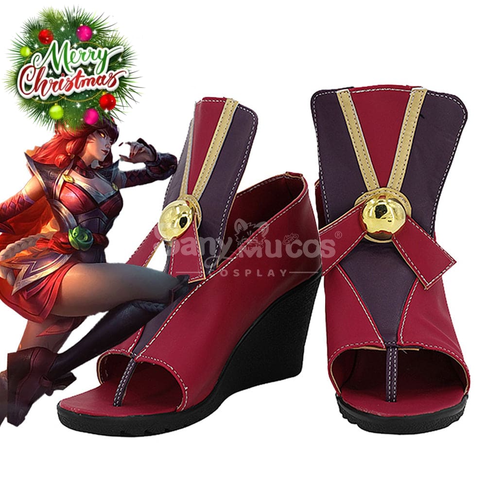 Game League of Legends Cosplay Flame Tail Demon Fox Ahri Cosplay Shoes Cosplay Shoes Boots