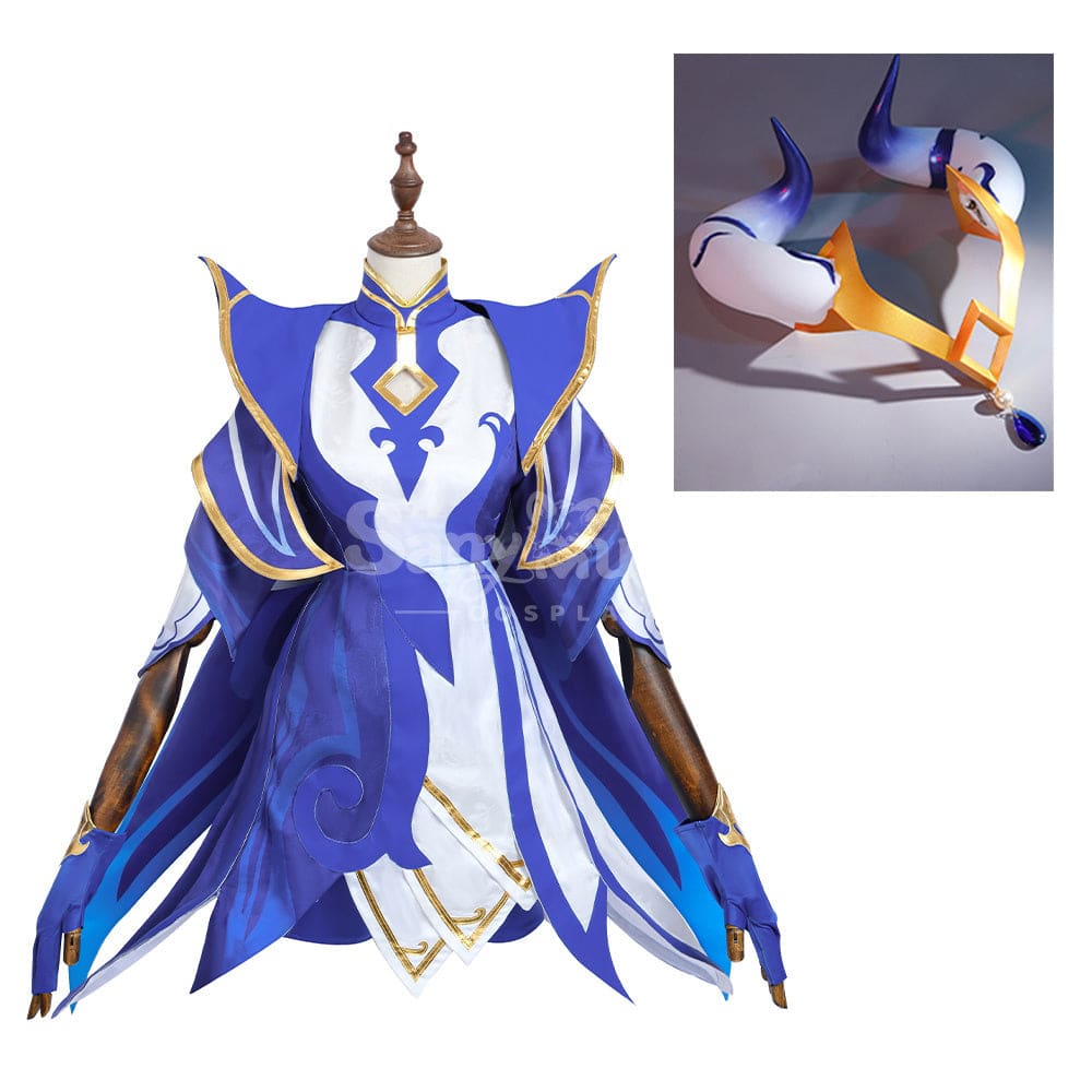 Game League Of Legends Cosplay Porcelain Irelia Costume And Headwear / S Costumes