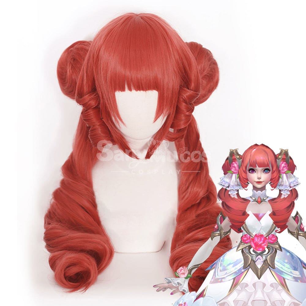 Game League Of Legends: Wild Rift Cosplay Crystal Rose Gwen Wig Wigs