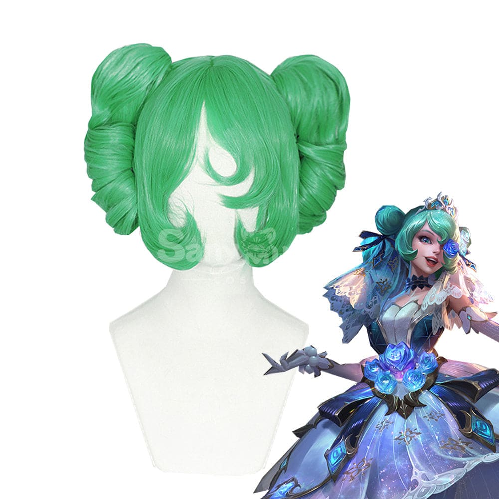 Game League Of Legends: Wild Rift Cosplay Prestige Crystal Rose Gwen Wig Wigs