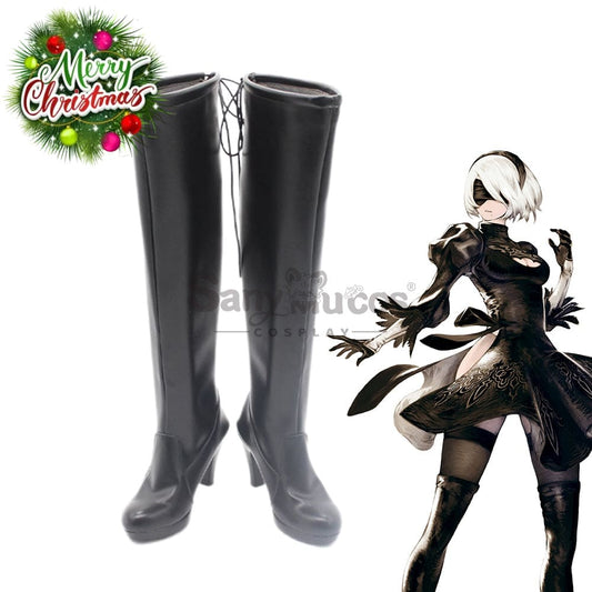 Game Nier: Automata Cosplay Yorha No.2 Type B Shoes Boots 1000