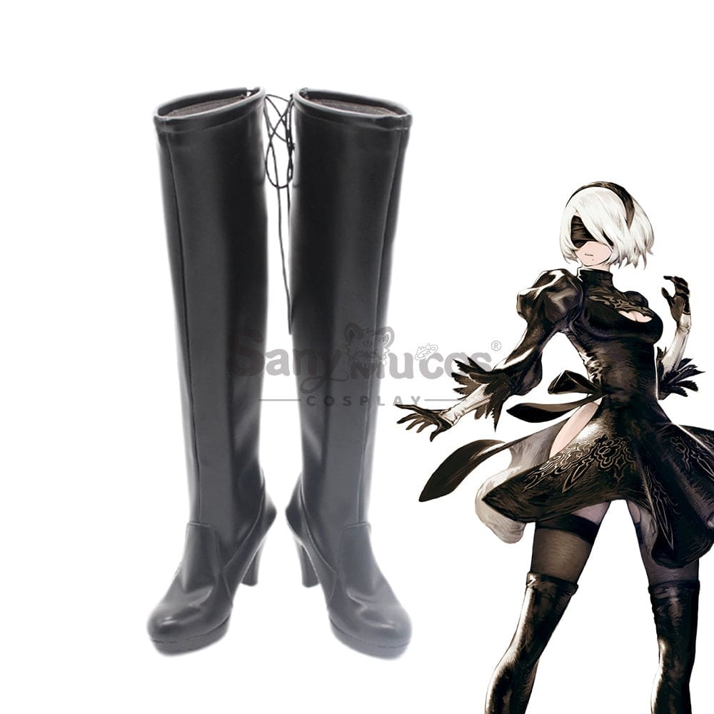 Game Nier: Automata Cosplay Yorha No.2 Type B Shoes Boots