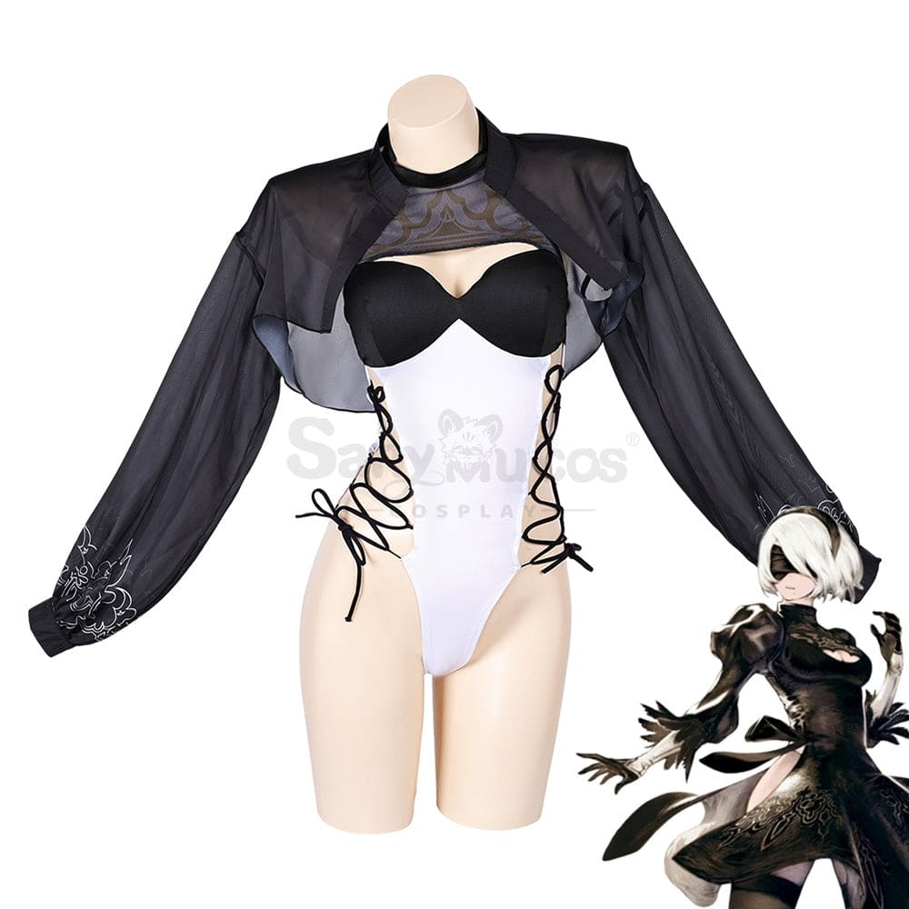 Game Nier:automata Cosplay Yorha No. 2 Type B Swimsuit Costume Costumes