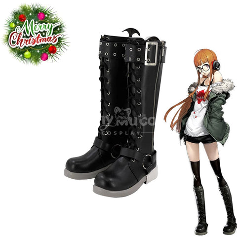 Game Persona 5 Cosplay Futaba Sakura Cosplay Shoes Cosplay Shoes Boots