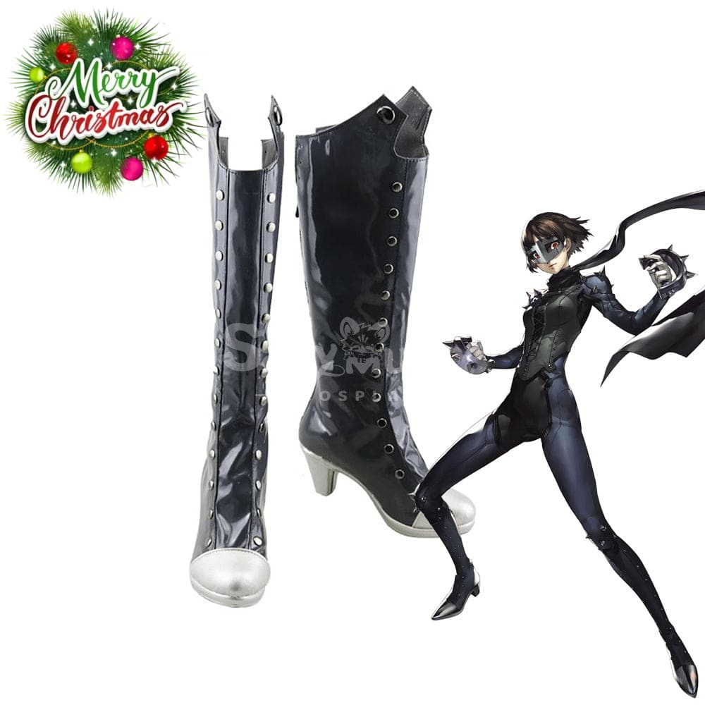Game Persona 5 Cosplay Makoto Niijima Cosplay Shoes Cosplay Shoes Boots