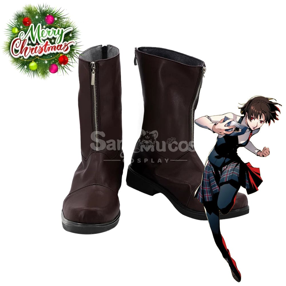 Game Persona 5 Cosplay Makoto Niijima Cosplay Shoes Cosplay Shoes Boots