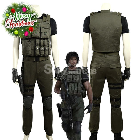 Game Resident Evil 3 Remake Cosplay Carlos Oliveira Costume Costumes