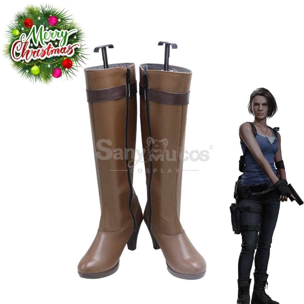 Game Resident Evil 3 Remake Cosplay Jill Valentine Shoes Boots